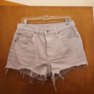 Levi's Women's 501 Original Shorts - Washed Lilac